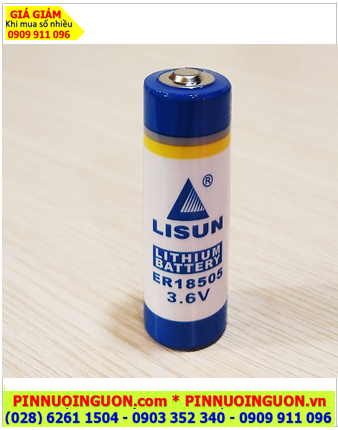 Lisun ER18505 _Pin ER18505; Pin nuôi nguồn LISUN ER18505 lithium 3.6v A 3600mAh chính hãng